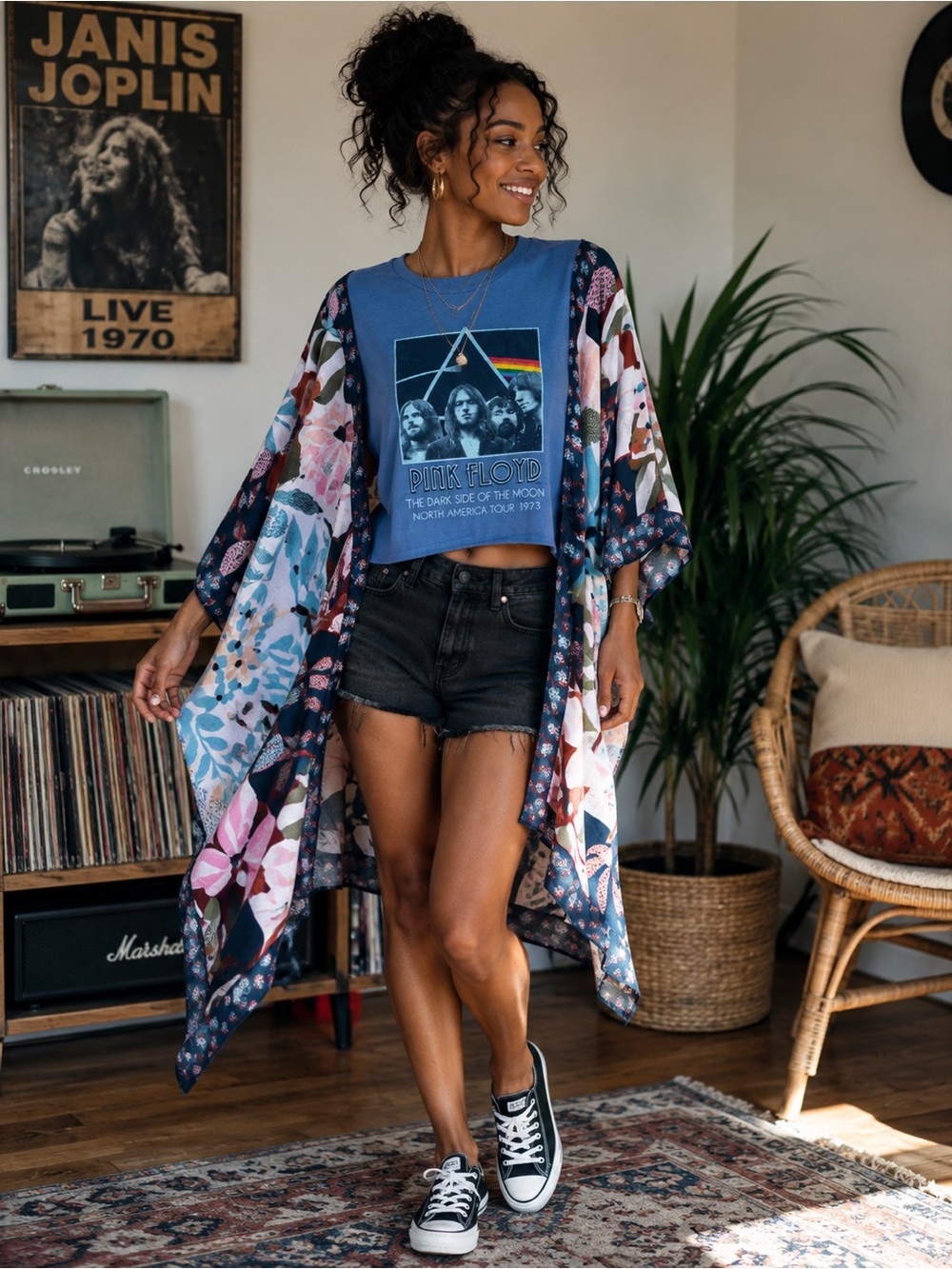 Pink Floyd Graphic Kimono Tee